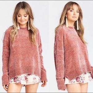 Mauve Chenille Sweater size small